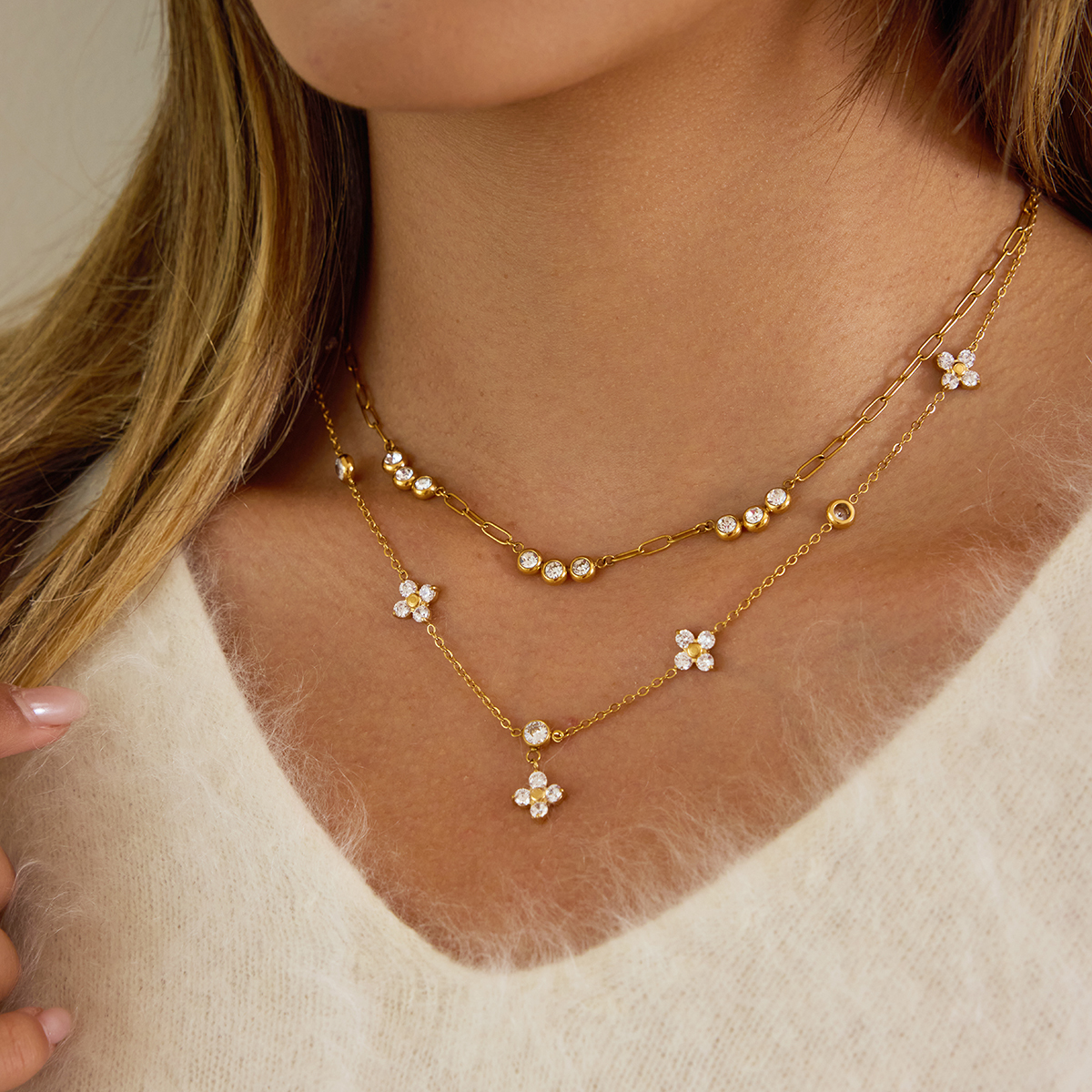 Céleste Necklace Galatée 18K Gold - 9