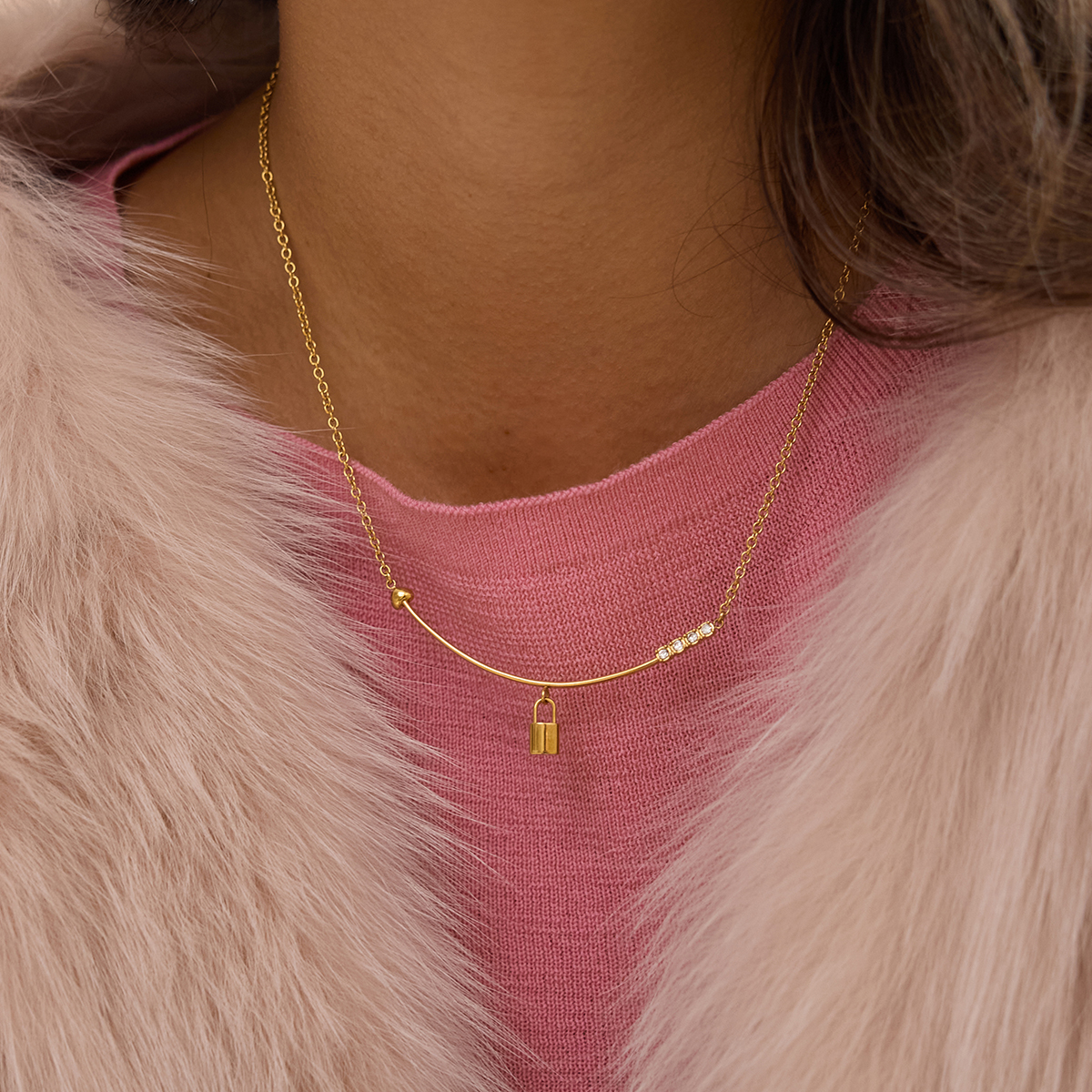 Céleste Necklace Églantine 18K Gold - 4