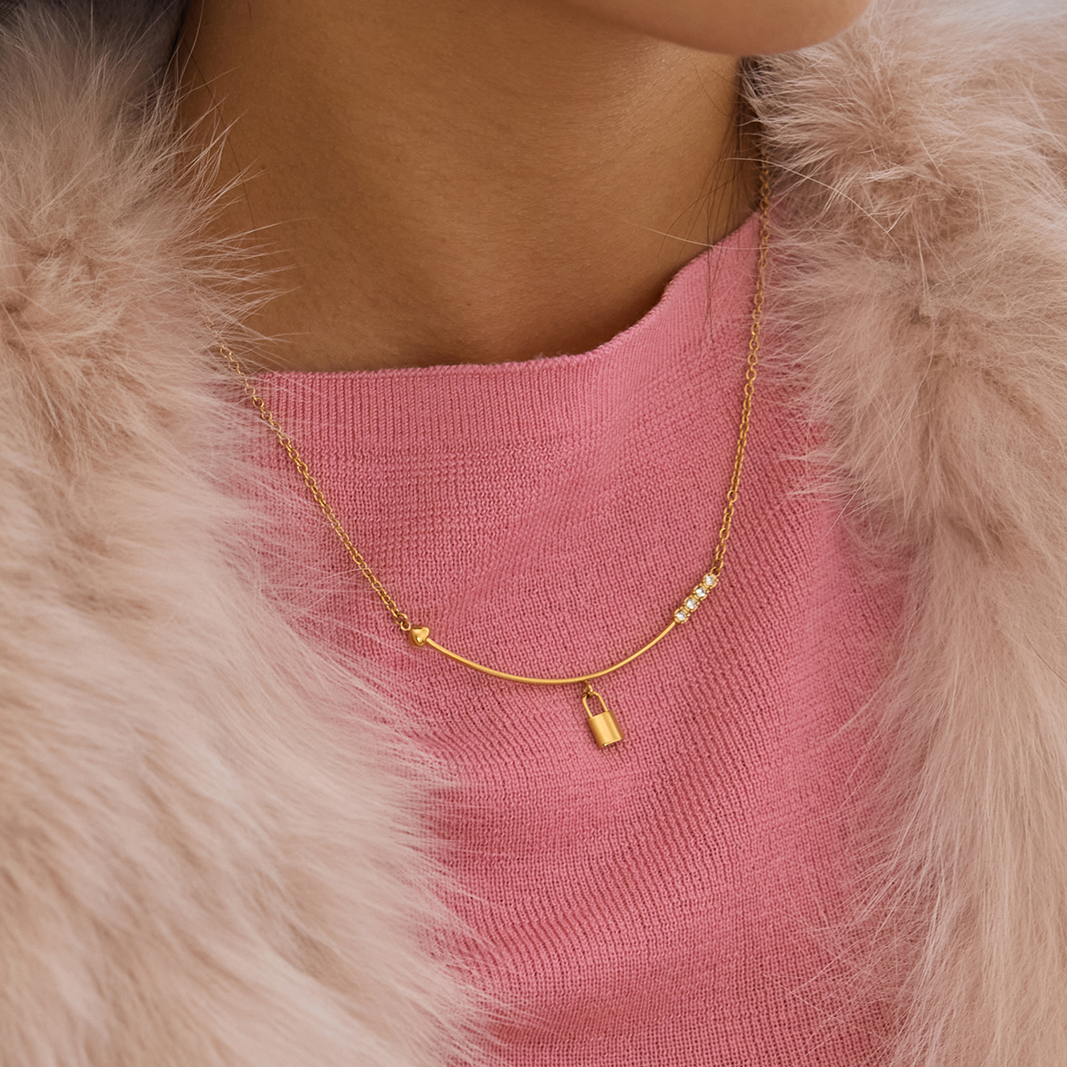 Céleste Necklace Églantine 18K Gold - 7