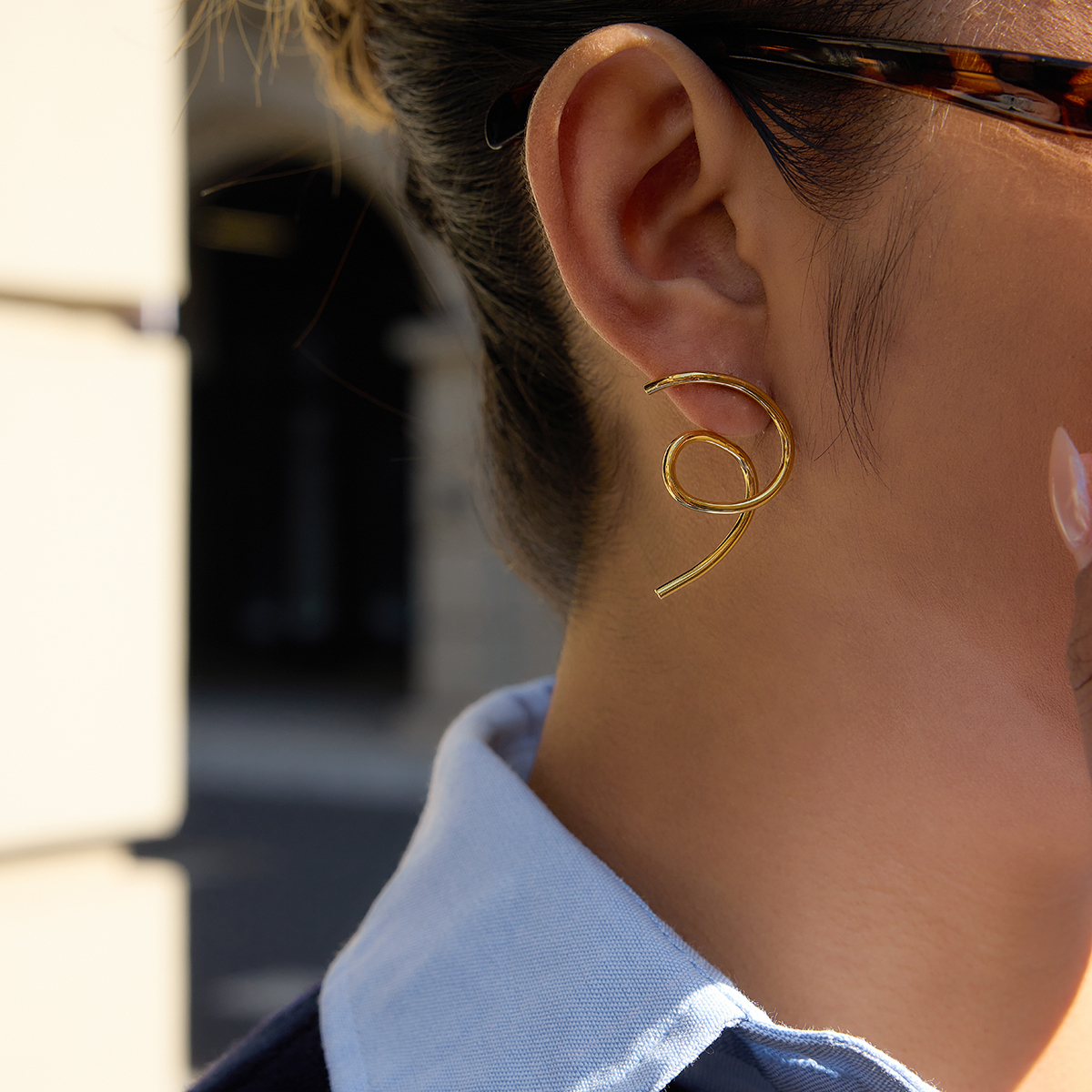 Céleste Earrings Hortensine 18K Gold - 10
