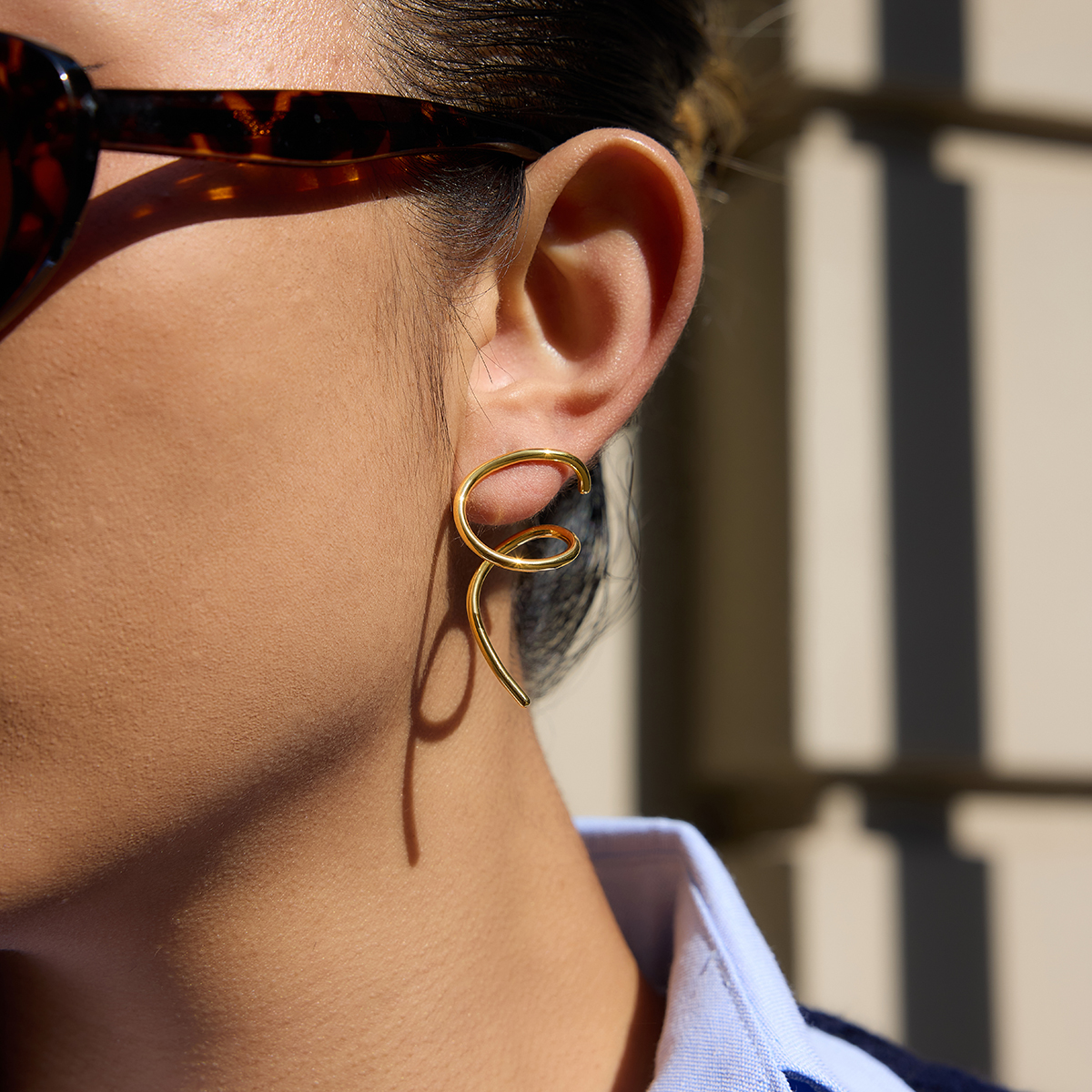 Céleste Earrings Hortensine 18K Gold - 8