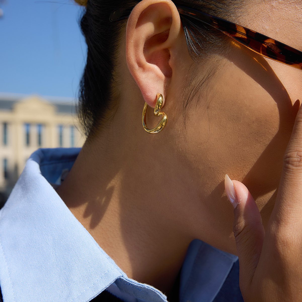 Céleste Earrings Ismeria 18K Gold - 9