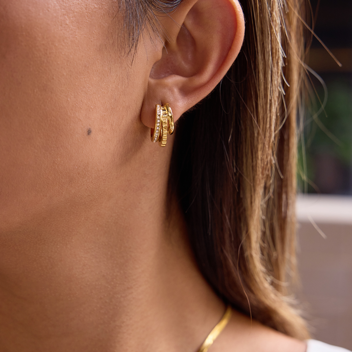 Céleste Earrings Evelina 18K Gold - 3