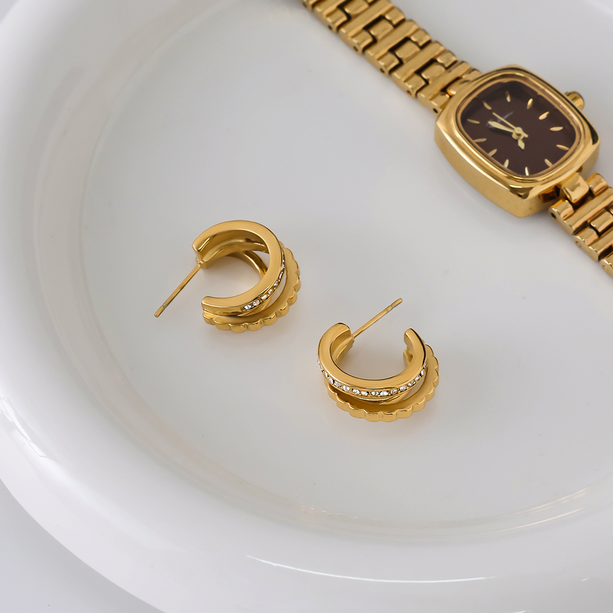 Céleste Earrings Evelina 18K Gold - 7