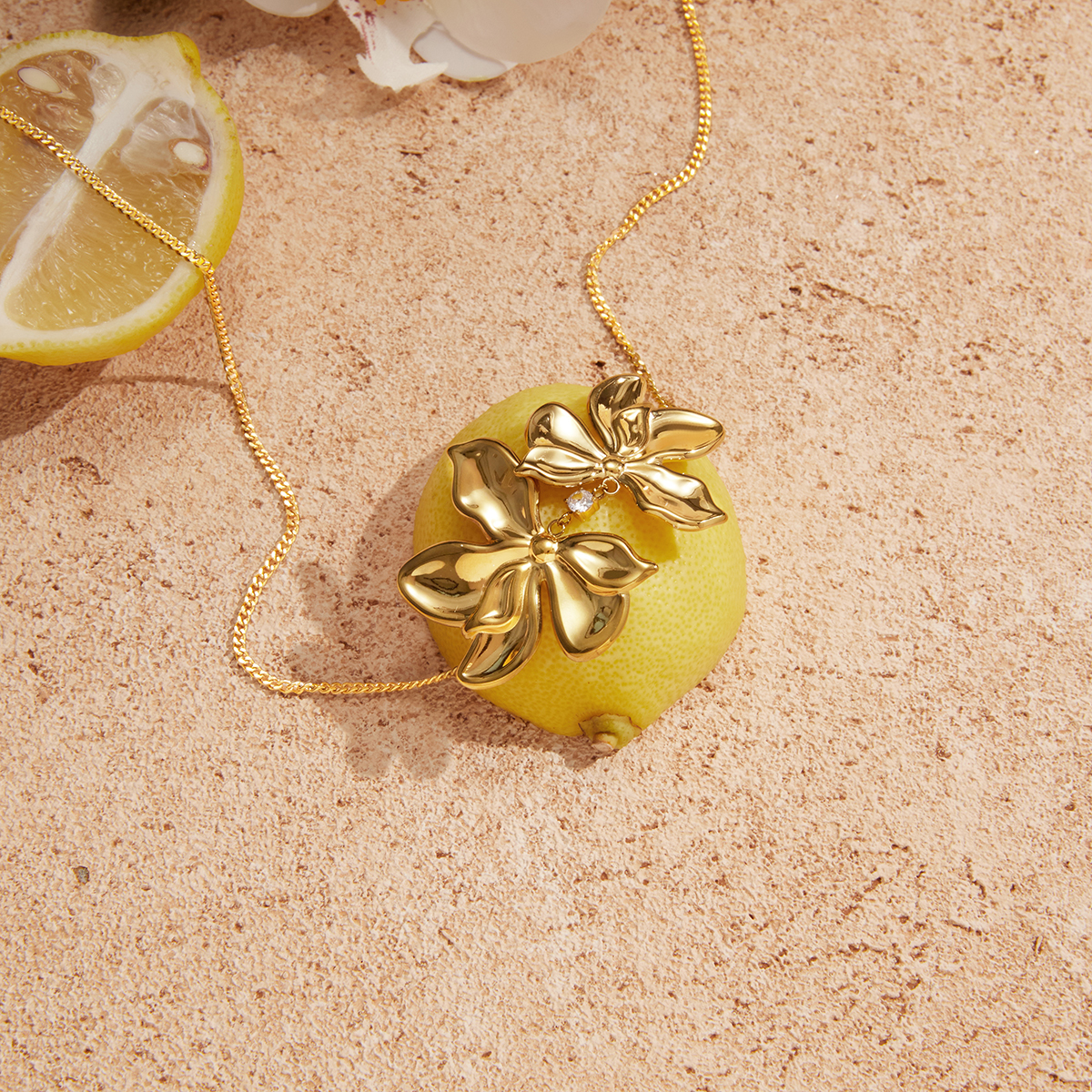Céleste Necklace Nymphéa 18K Gold - 3