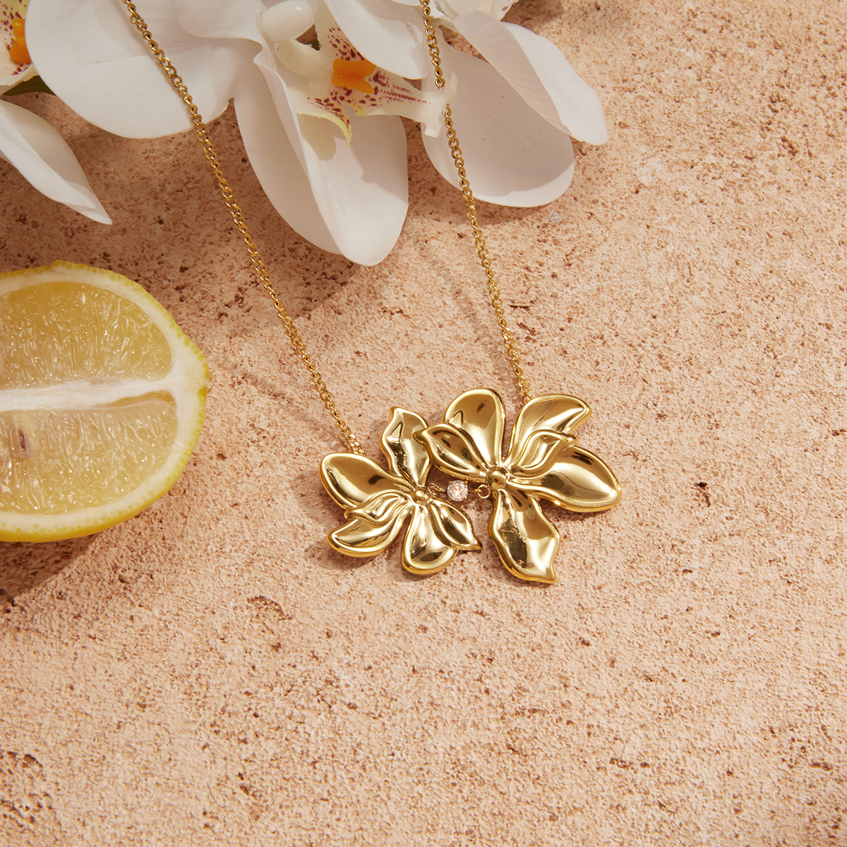 Céleste Necklace Nymphéa 18K Gold - 2
