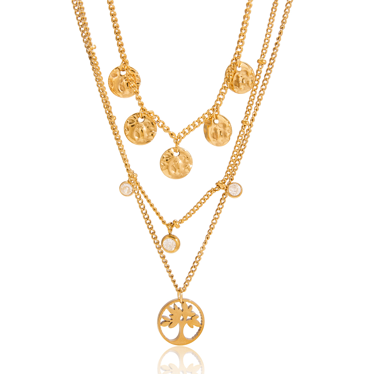 Céleste Necklace Opaline 18K Gold - 4