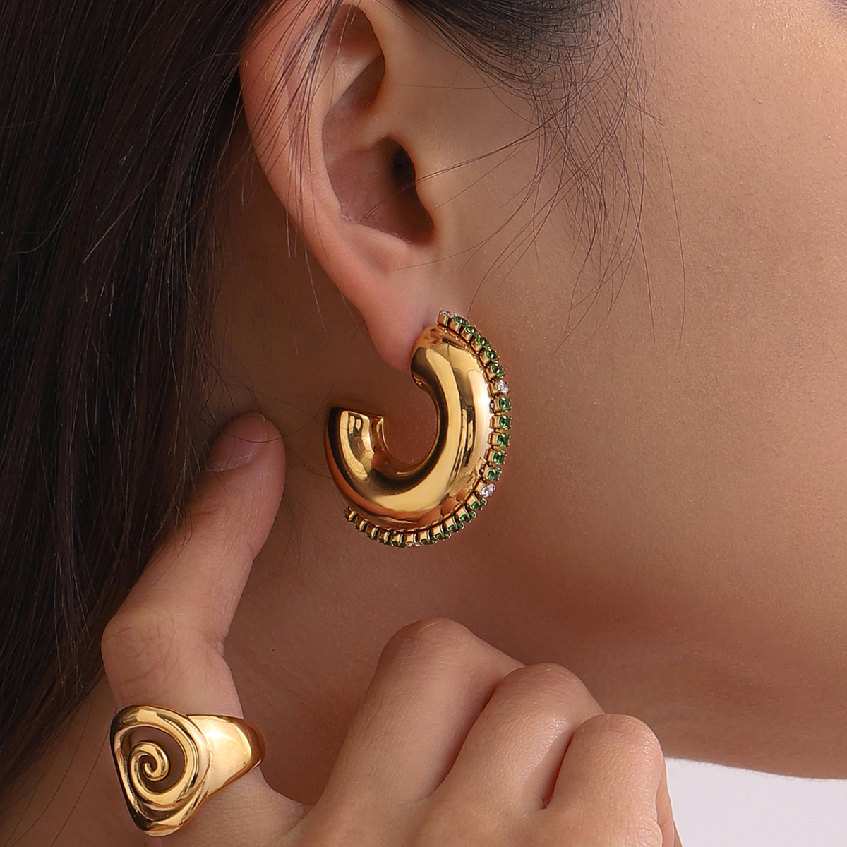 Céleste Earrings Gwladys 18K Gold - 4