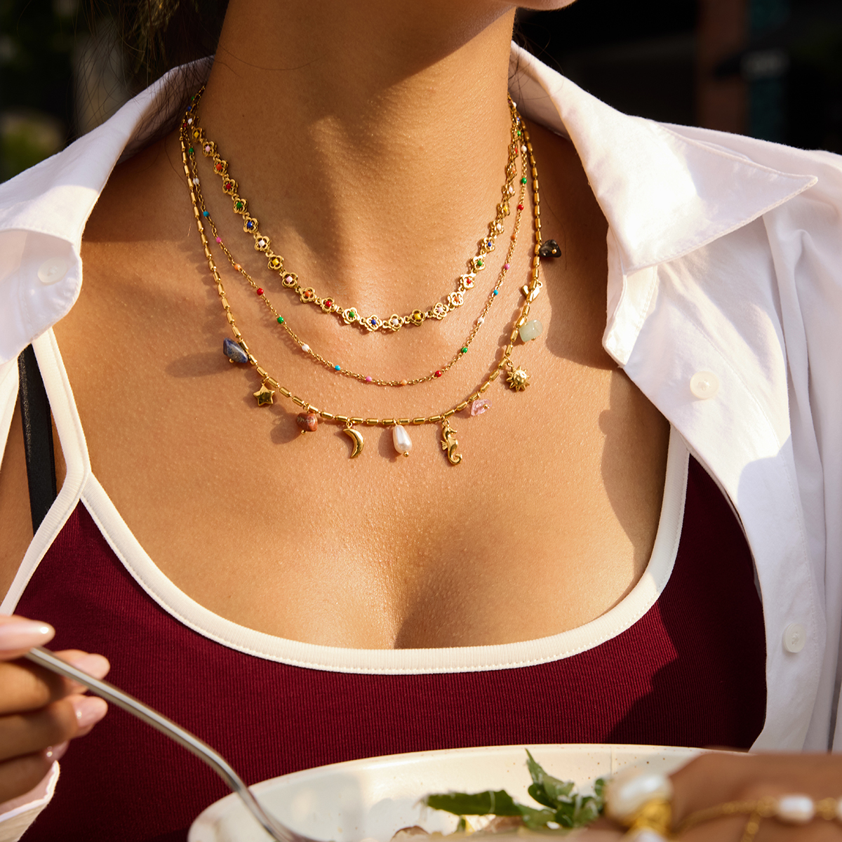 Céleste Necklace Urséline 18K Gold - 7
