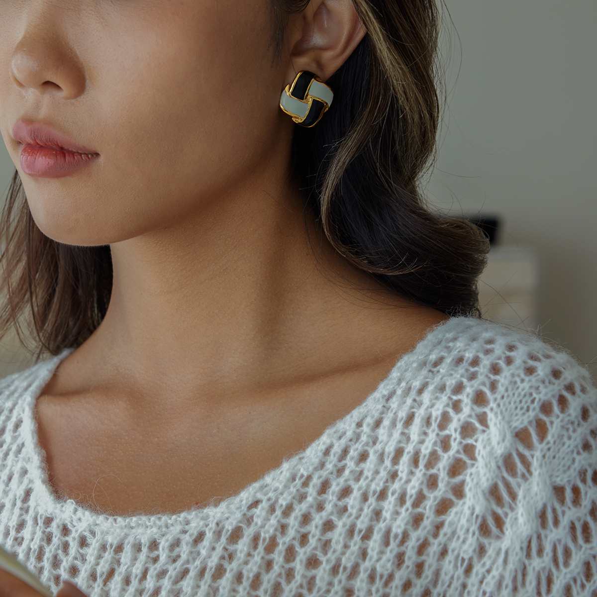 Céleste Earrings Lavandine 18K Gold - 9