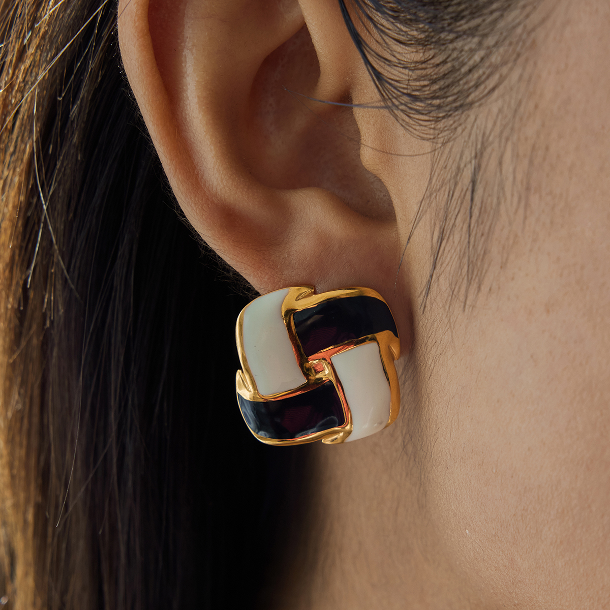 Céleste Earrings Lavandine 18K Gold - 4