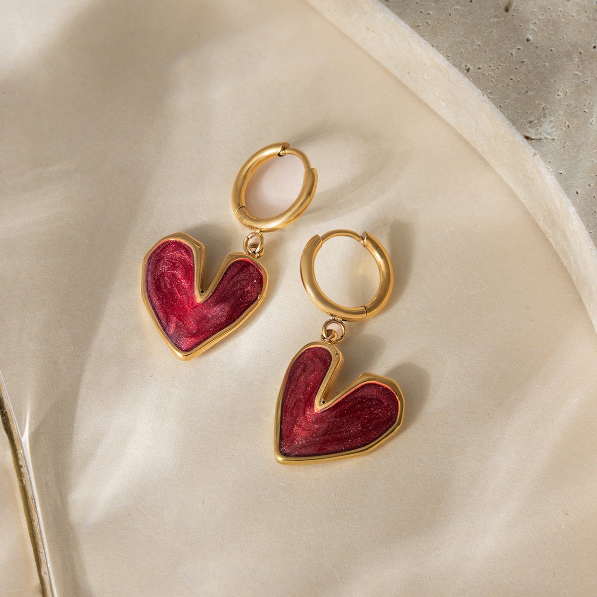 Céleste Earrings Fantine-Rose 18K Gold - 4