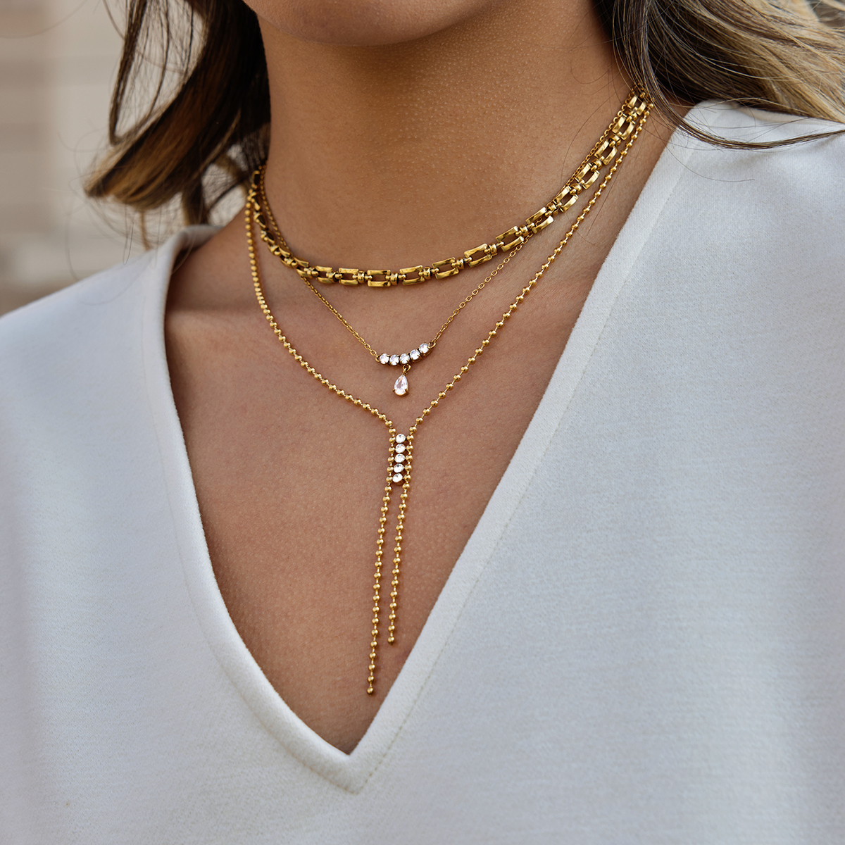 Céleste Necklace Ismeralde 18K Gold - 6