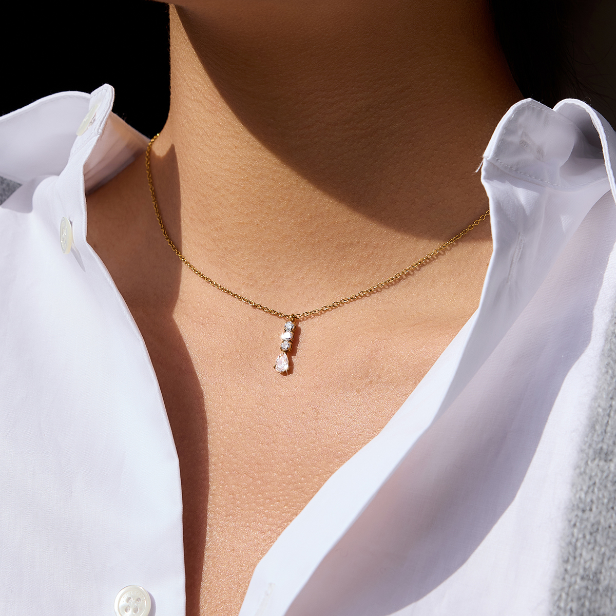 Céleste Necklace Quintillia 18K Gold - 7