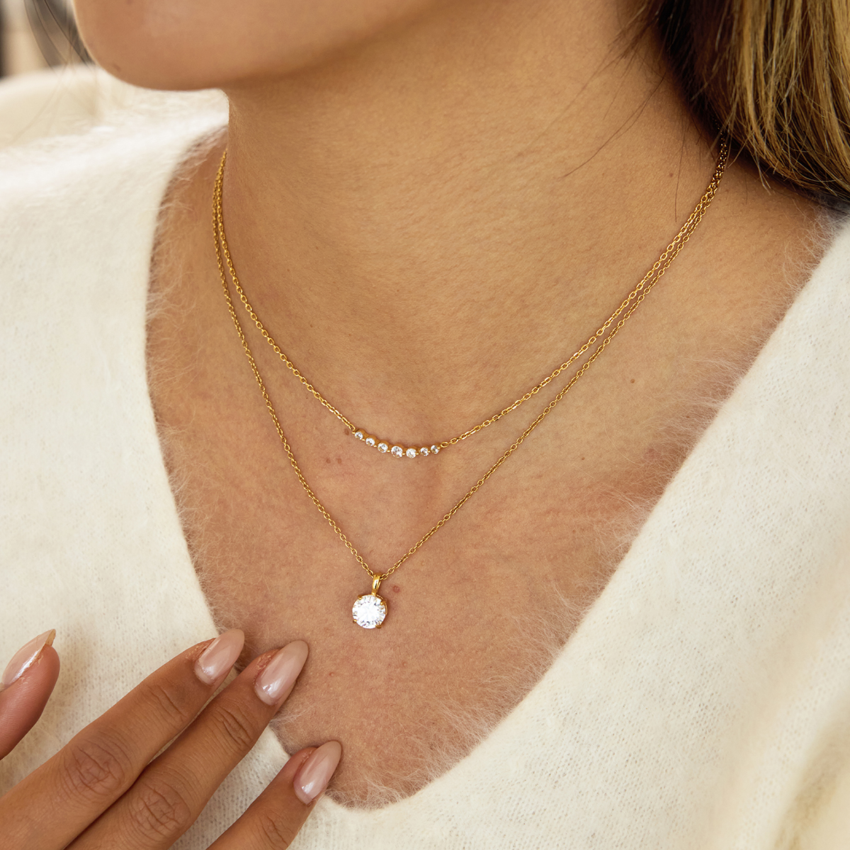 Céleste Necklace Roseliane 18K Gold - 6
