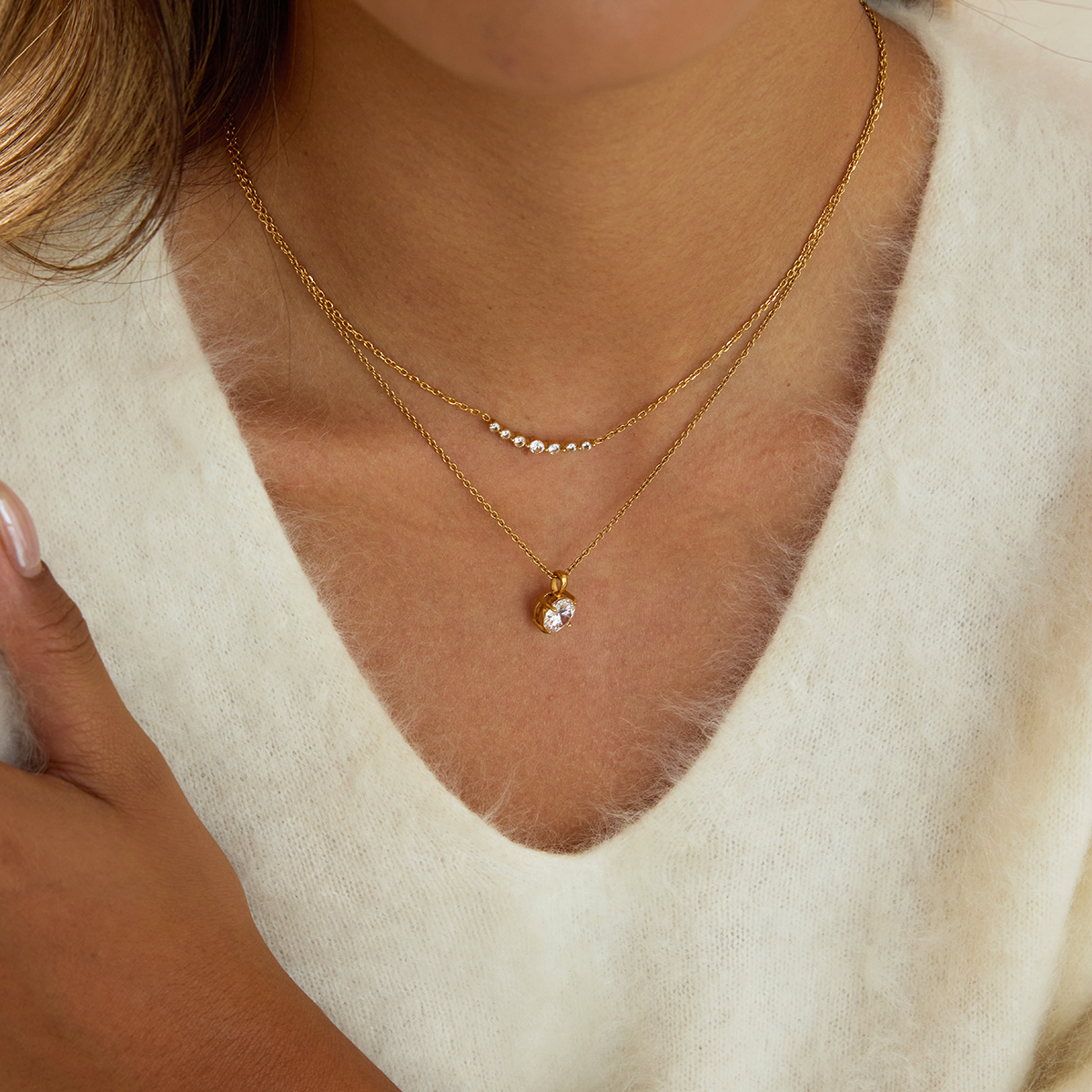 Céleste Necklace Roseliane 18K Gold - 9