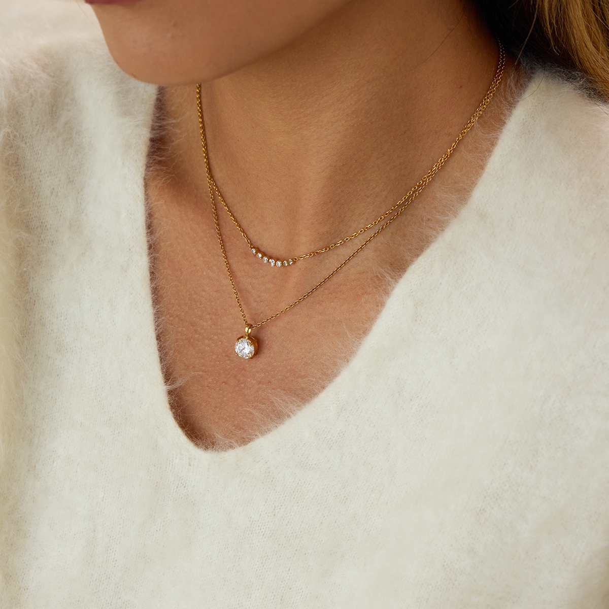 Céleste Necklace Roseliane 18K Gold - 7