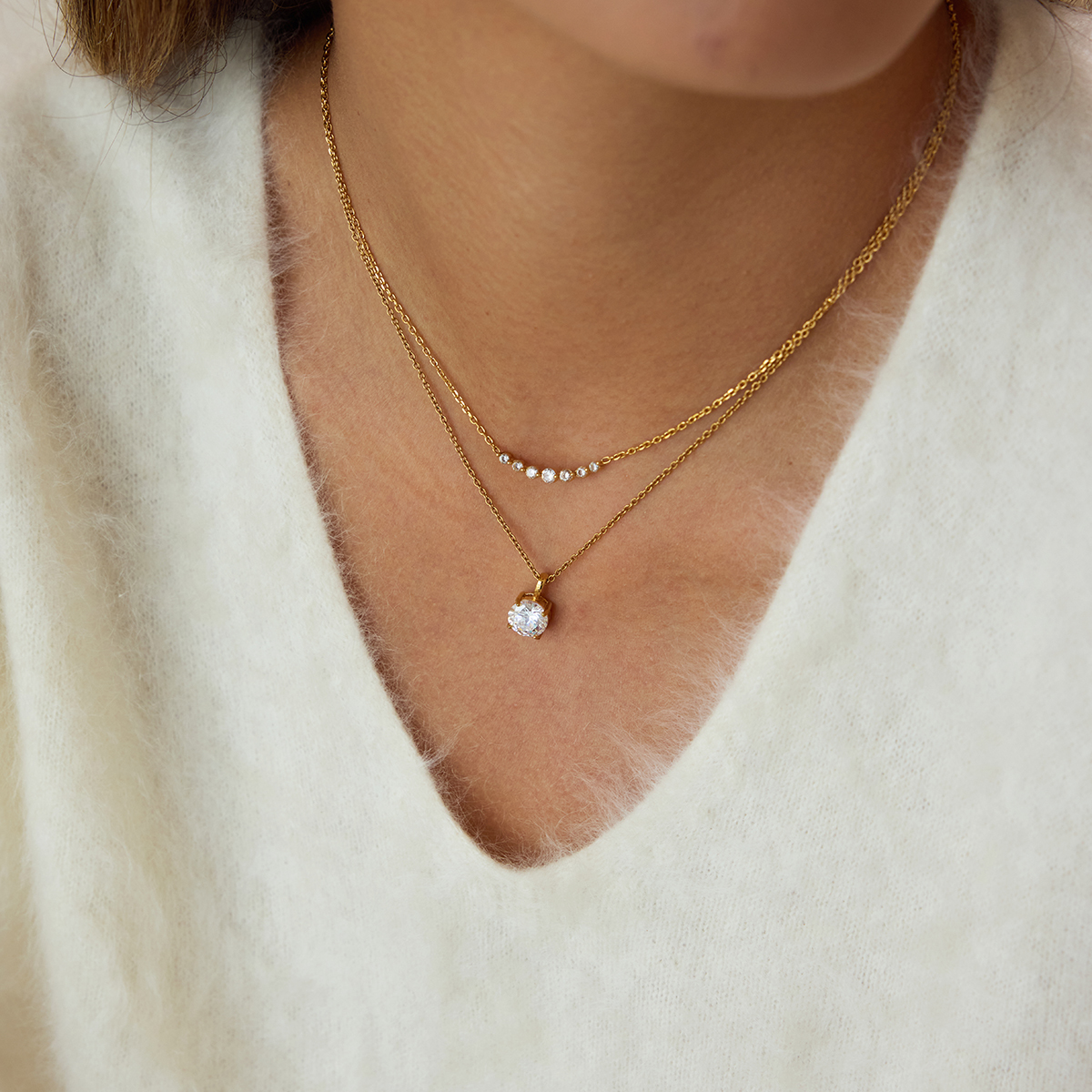 Céleste Necklace Roseliane 18K Gold - 8