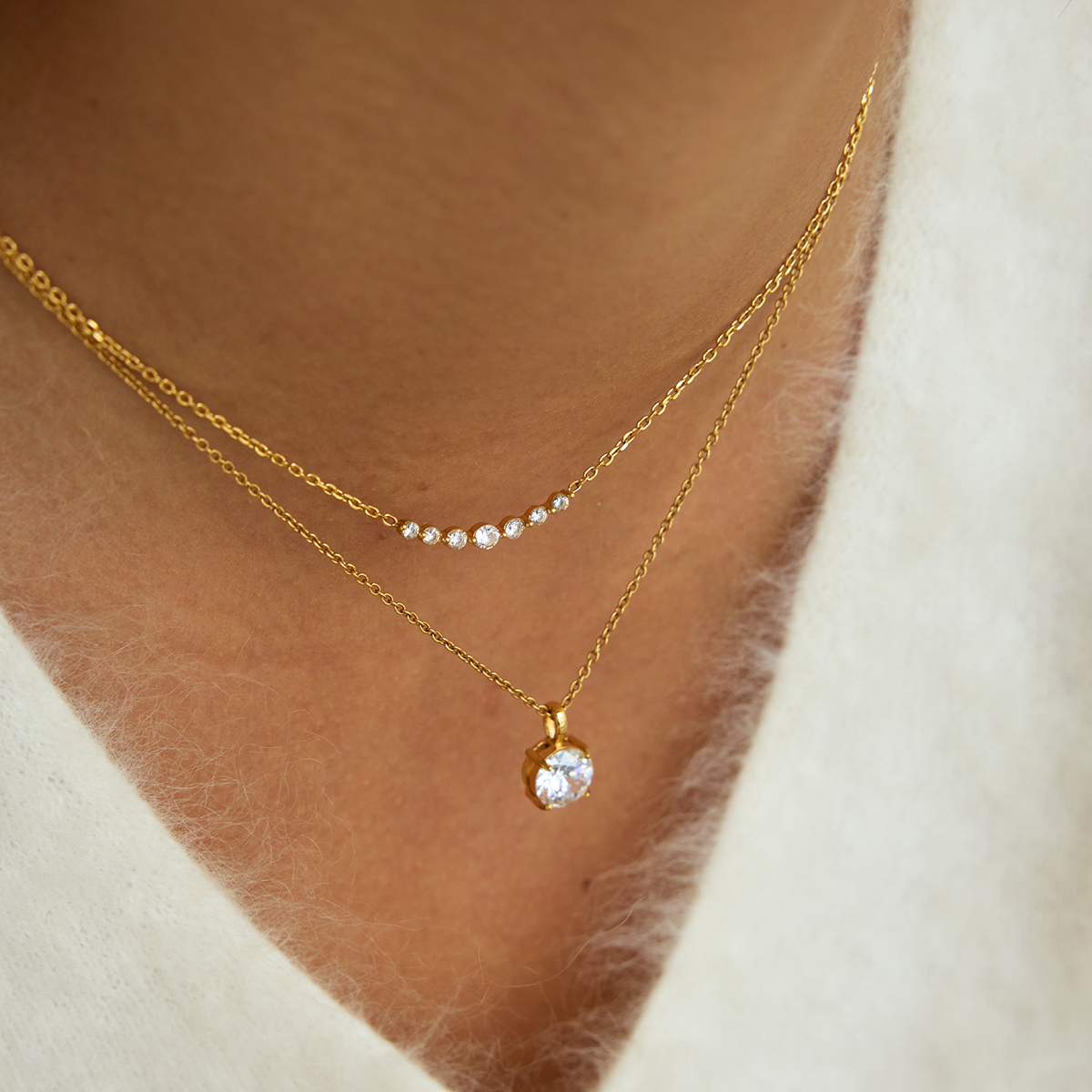 Céleste Necklace Roseliane 18K Gold - 10