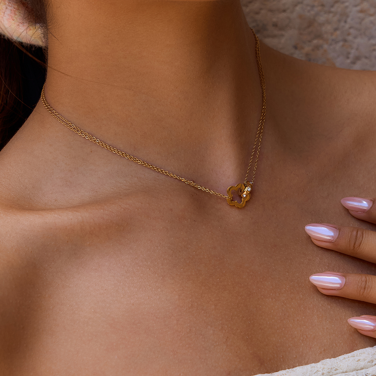 Céleste Necklace Gabriella-Rose 18K Gold - 3