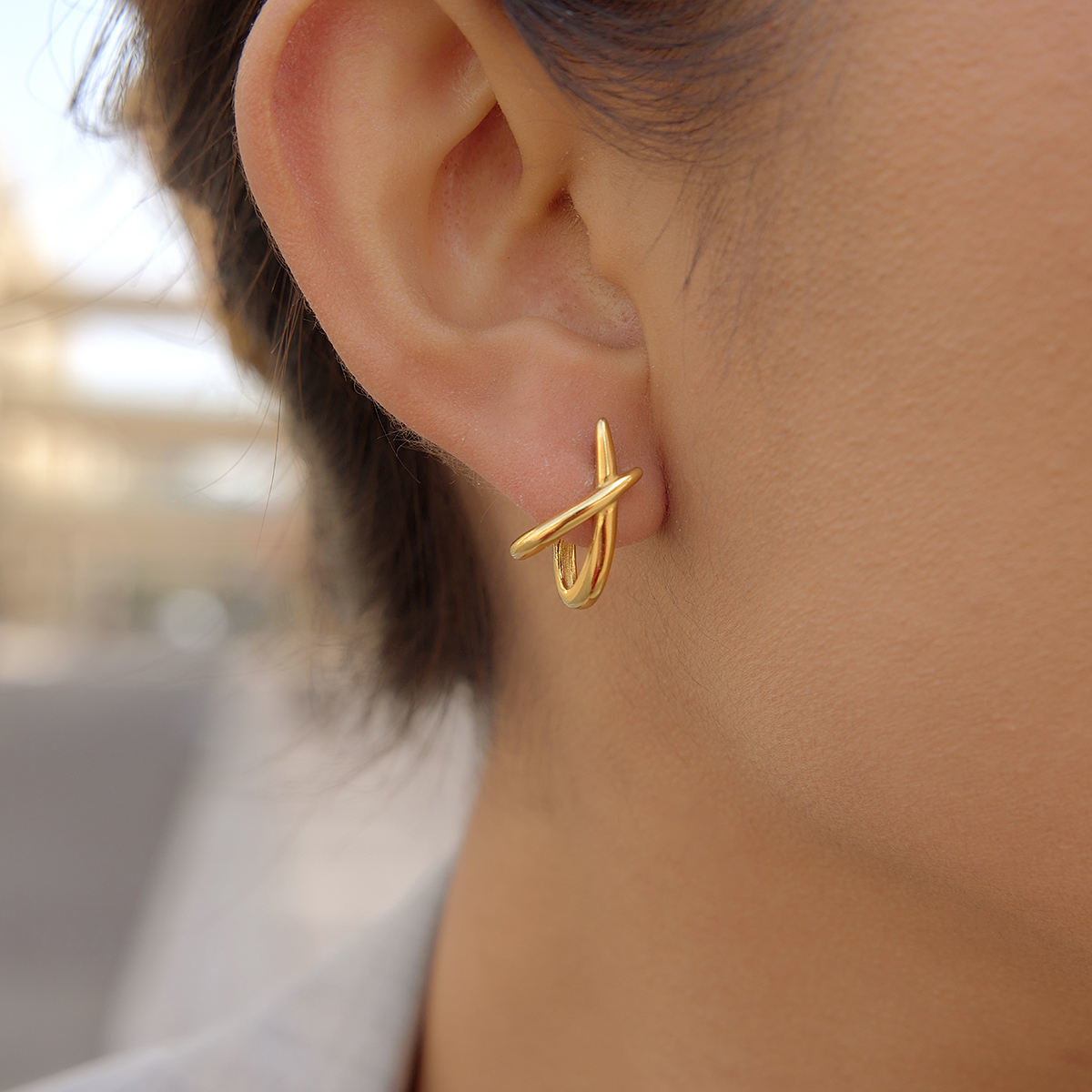 Céleste Earrings Zéphyrelle 18K Gold - 9