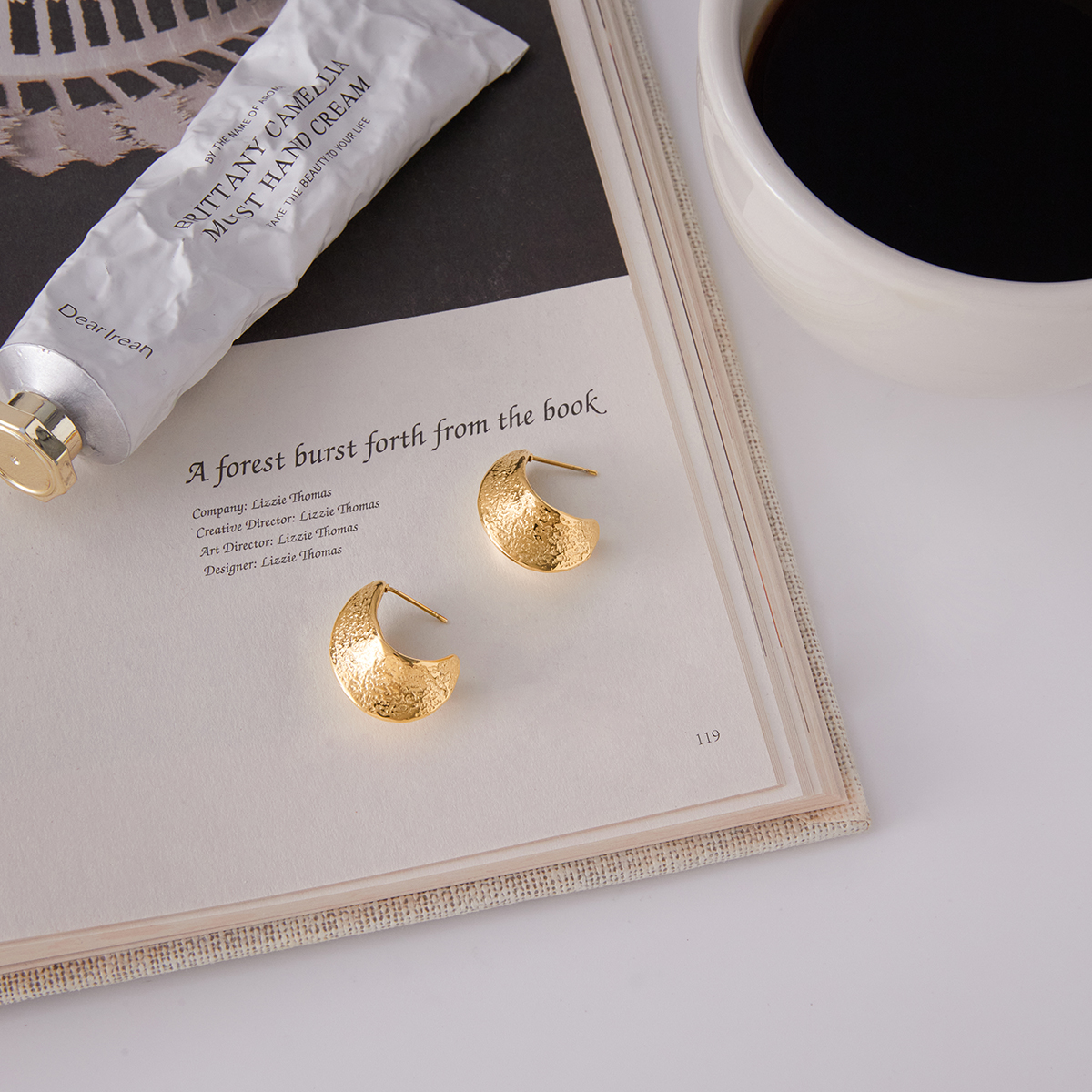 Céleste Earrings Eliette 18K Gold - 3