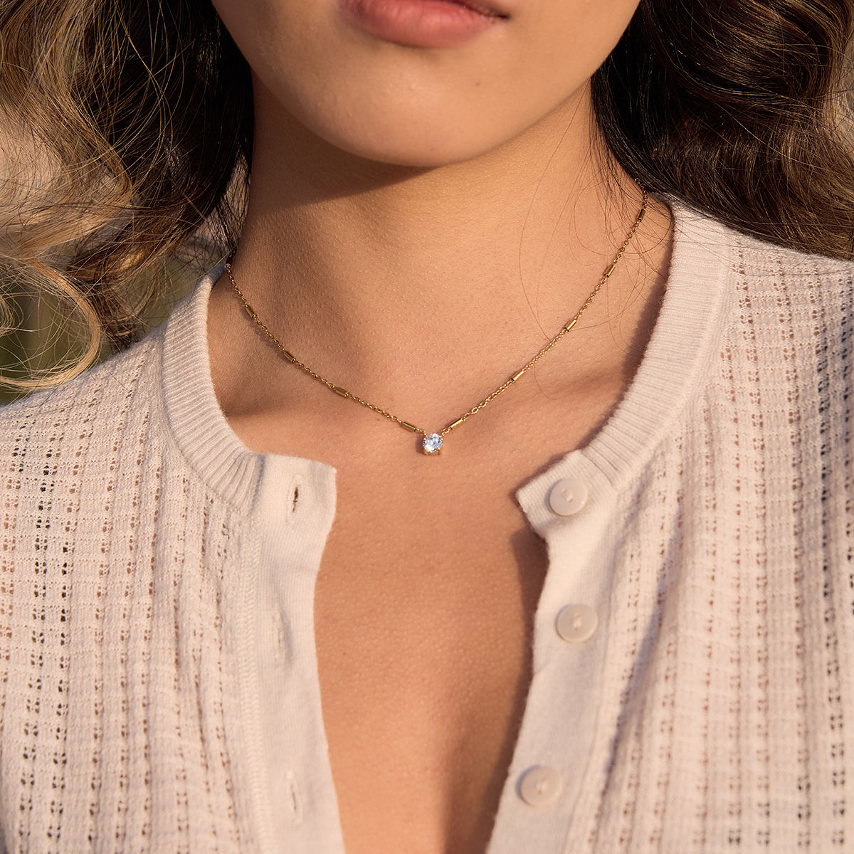 Céleste Necklace Cassiopée-Rose 18K Gold - 10