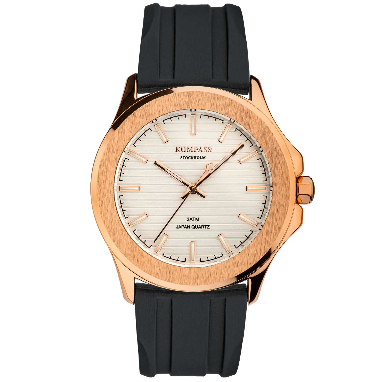 Kompass Riviera Rose Gold Case White Dial