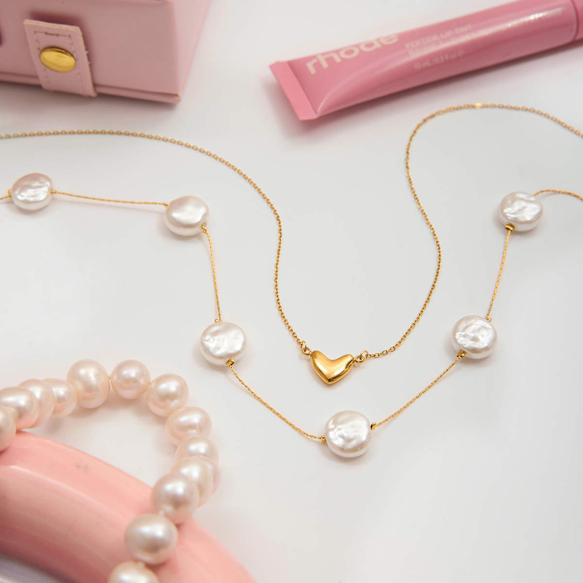 Céleste Necklace Rosamée 18K Gold - 5