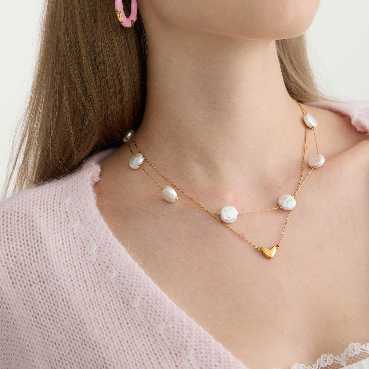 Céleste Necklace Rosamée 18K Gold - 9