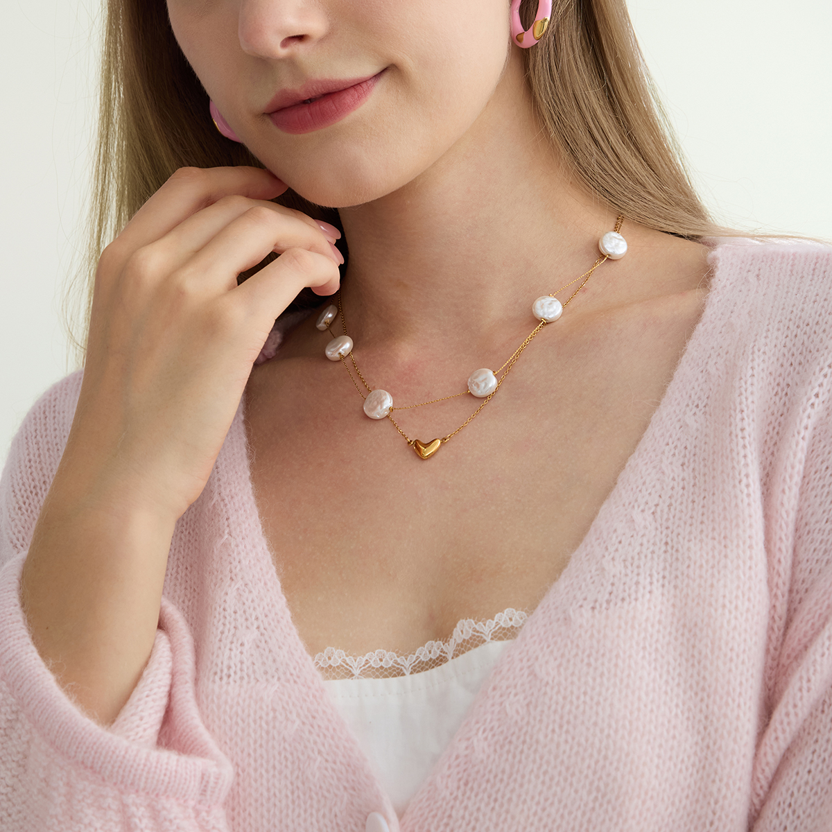 Céleste Necklace Rosamée 18K Gold - 8