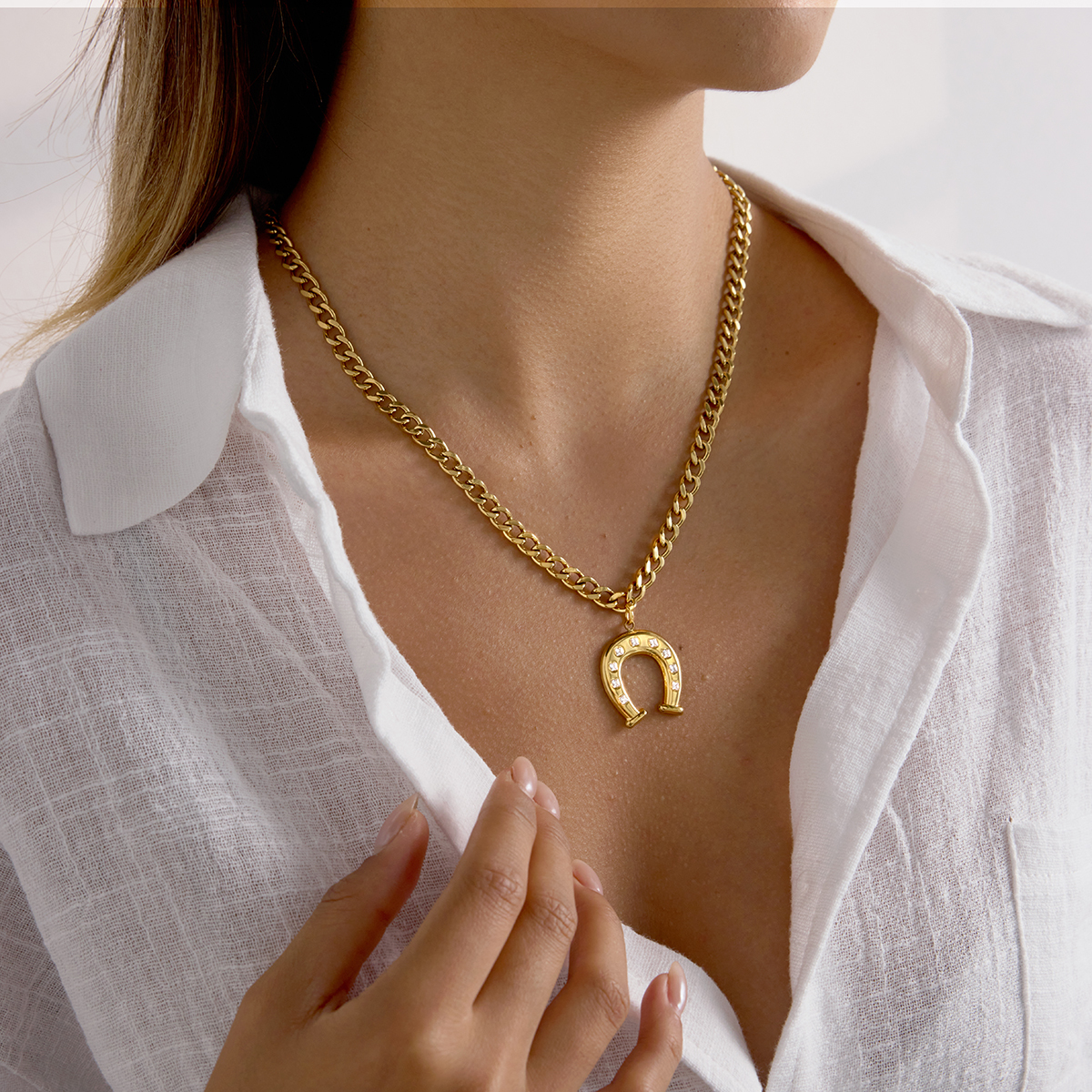 Céleste Necklace Hermélia 18K Gold - 6