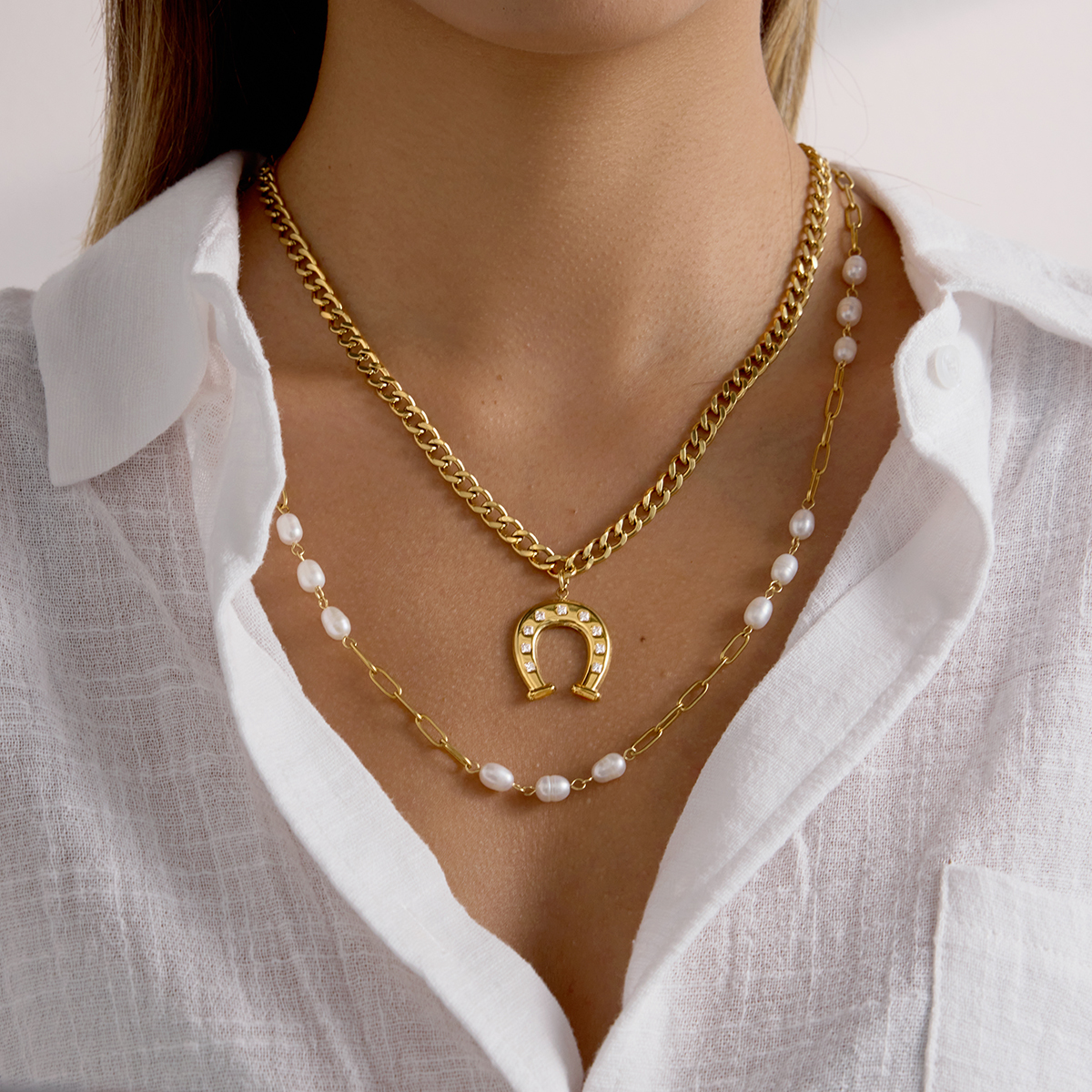 Céleste Necklace Hermélia 18K Gold - 5