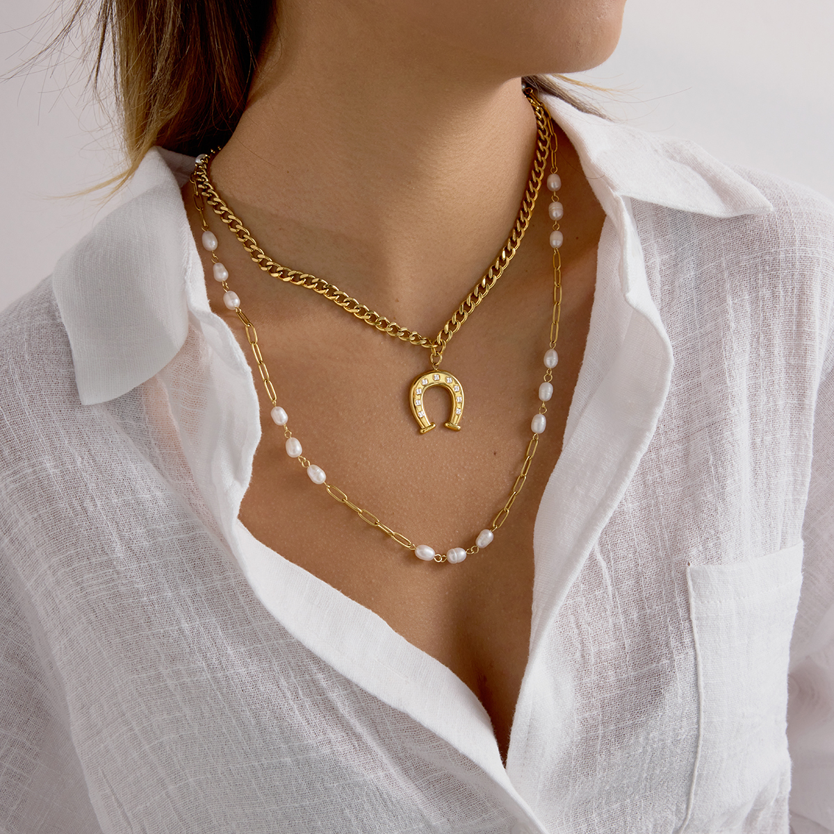 Céleste Necklace Hermélia 18K Gold - 4