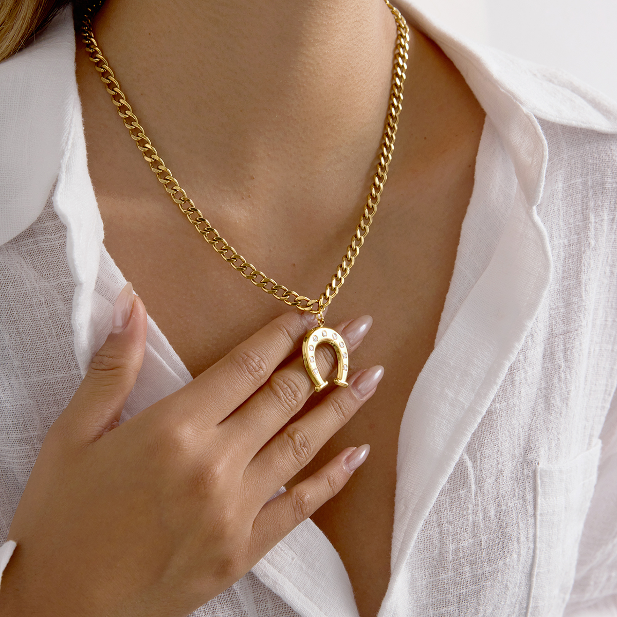 Céleste Necklace Hermélia 18K Gold - 7