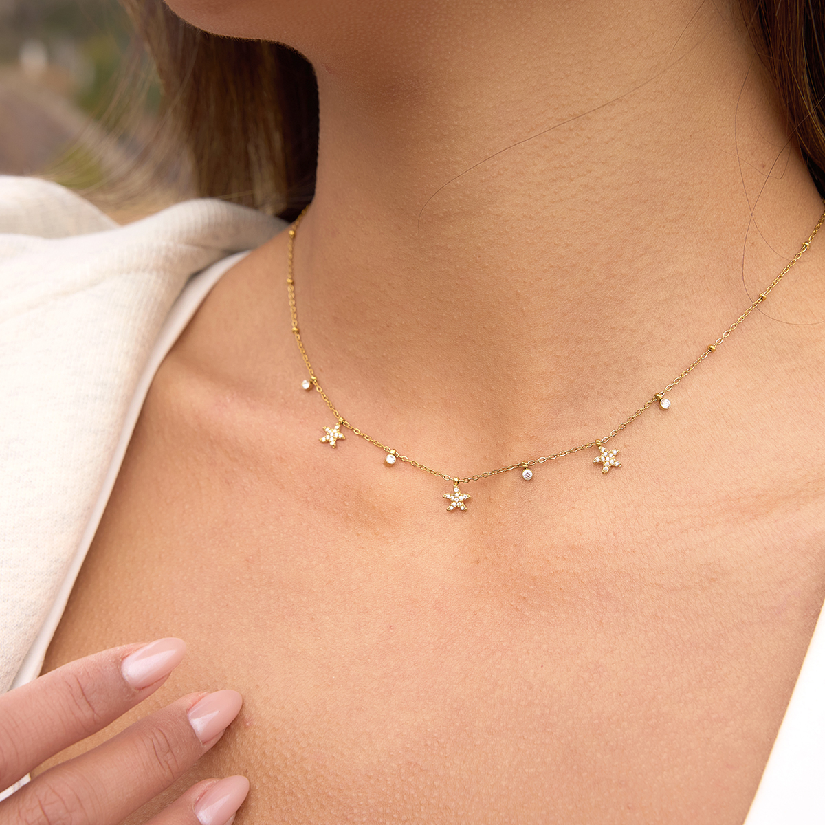 Céleste Necklace Illyane 18K Gold - 5