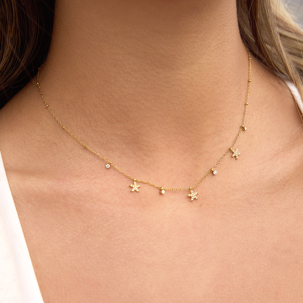 Céleste Necklace Illyane 18K Gold - 4