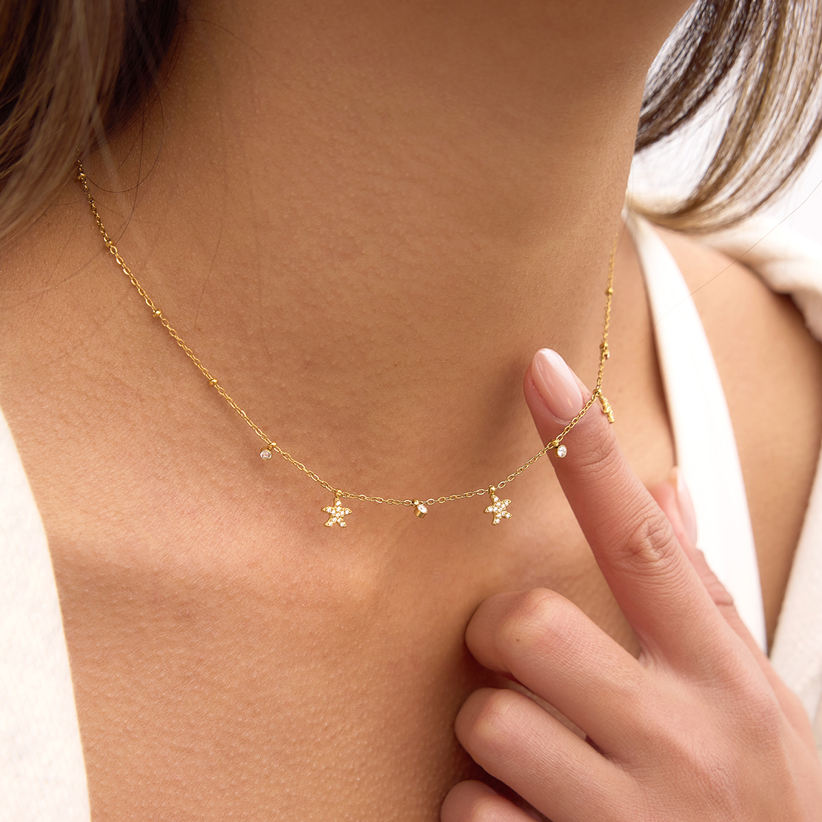 Céleste Necklace Illyane 18K Gold - 3