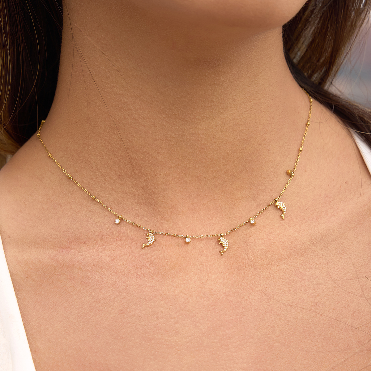Céleste Necklace Justeline 18K Gold - 4