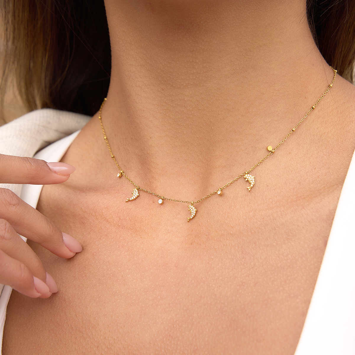 Céleste Necklace Justeline 18K Gold - 5