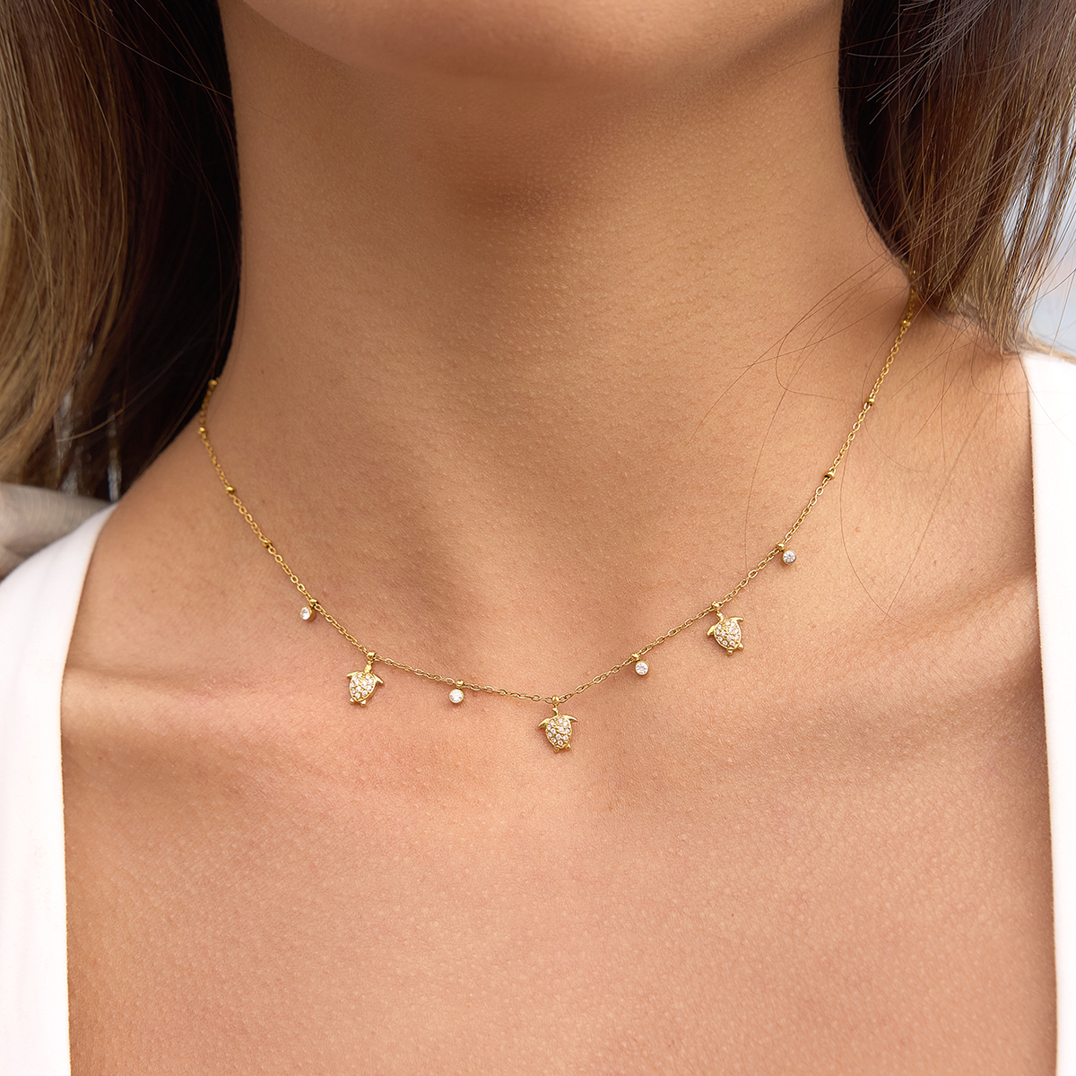 Céleste Necklace Koralie 18K Gold - 5