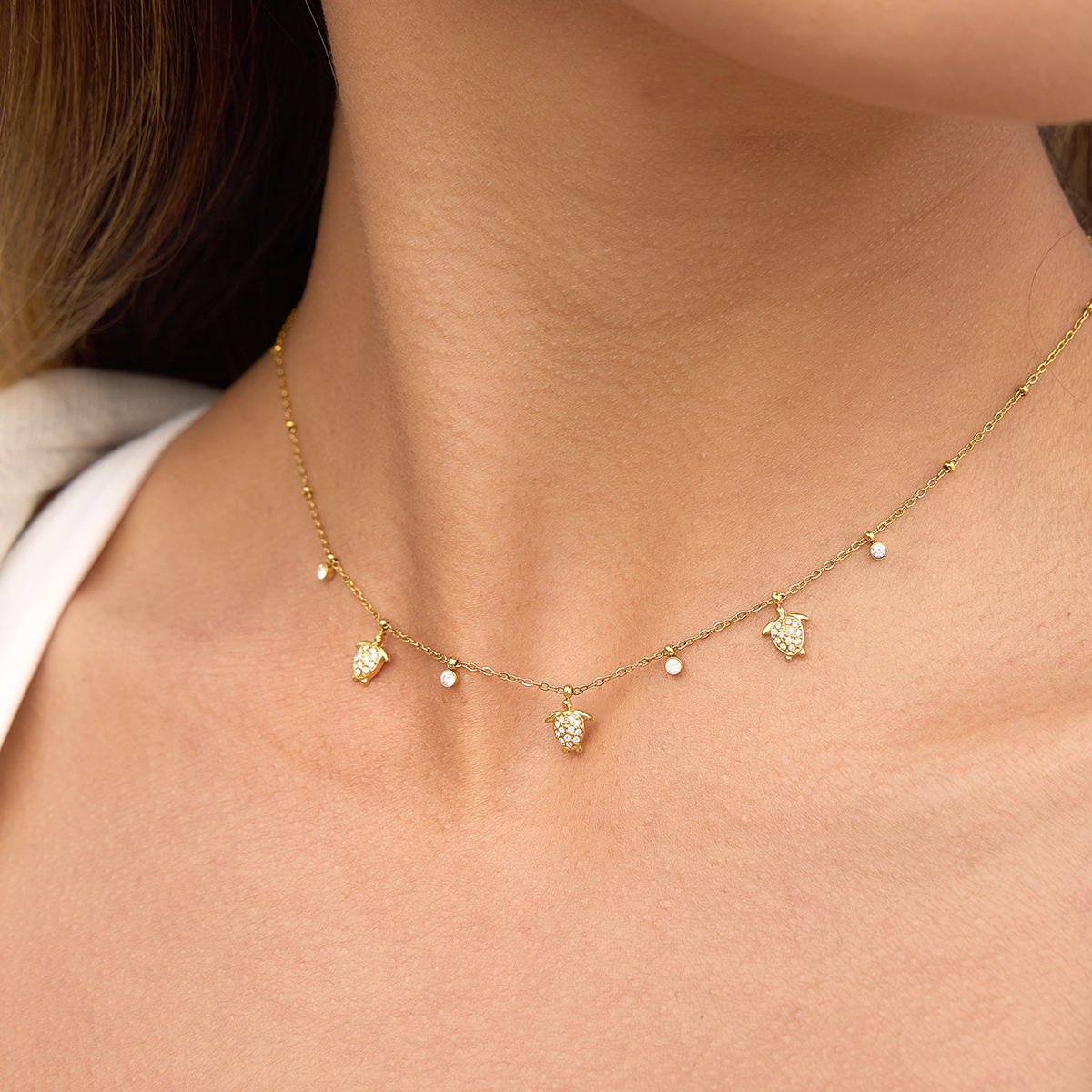 Céleste Necklace Koralie 18K Gold - 3