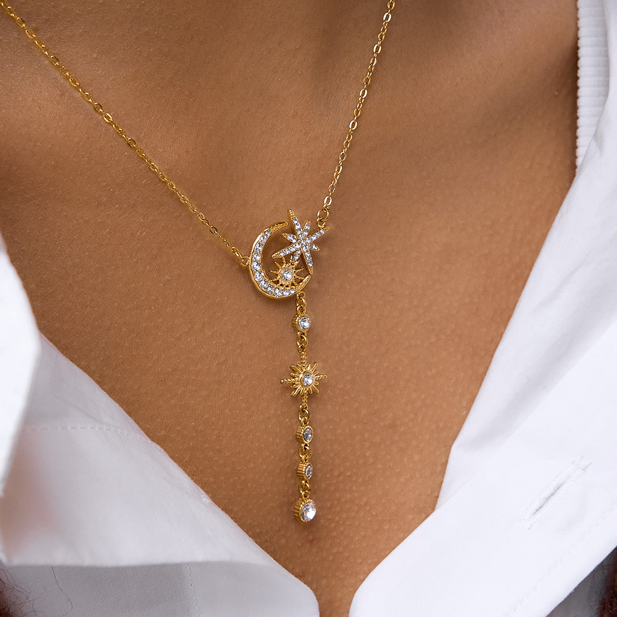 Céleste Necklace Placidine 18K Gold - 8