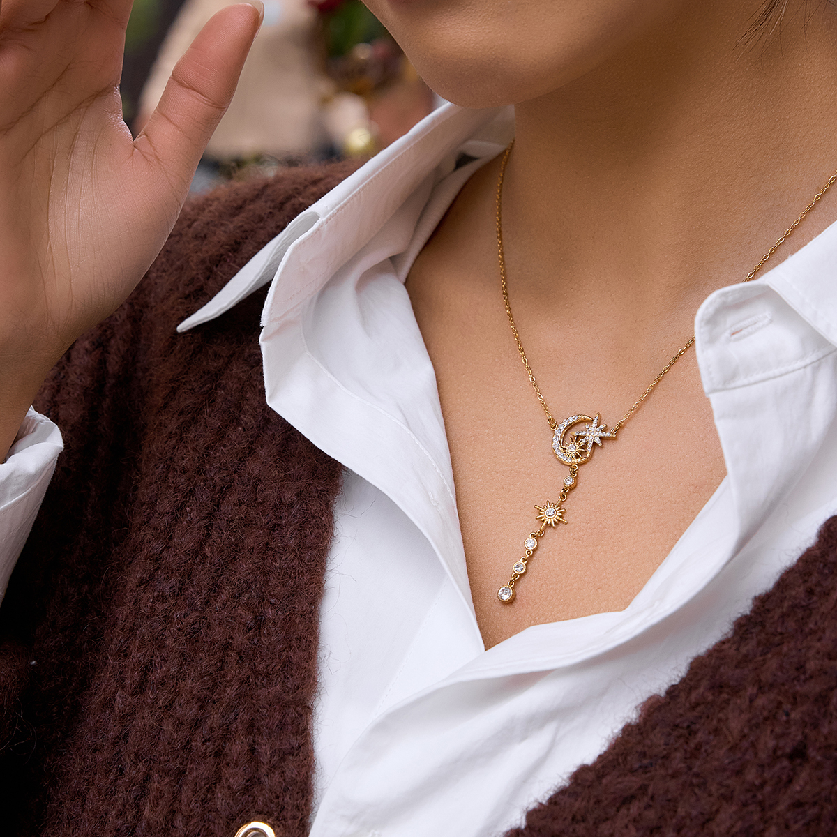 Céleste Necklace Placidine 18K Gold - 5