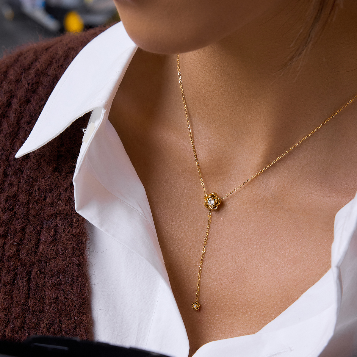 Céleste Necklace Réginelle 18K Gold - 9