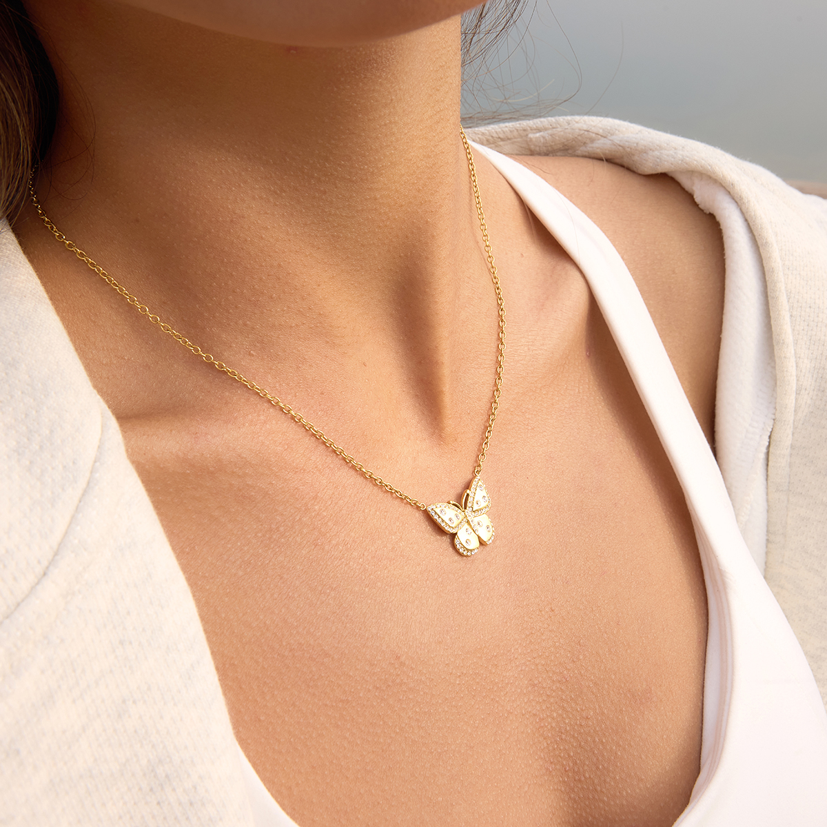 Céleste Necklace Xavérise 18K Gold - 9