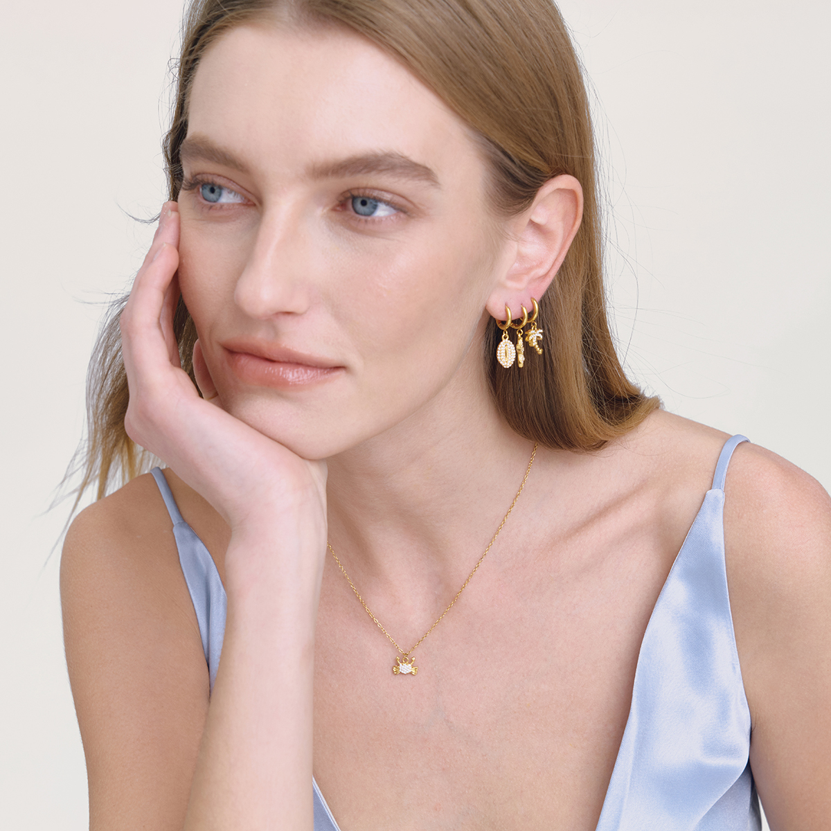 Céleste Necklace Esméraline 18K Gold - 4