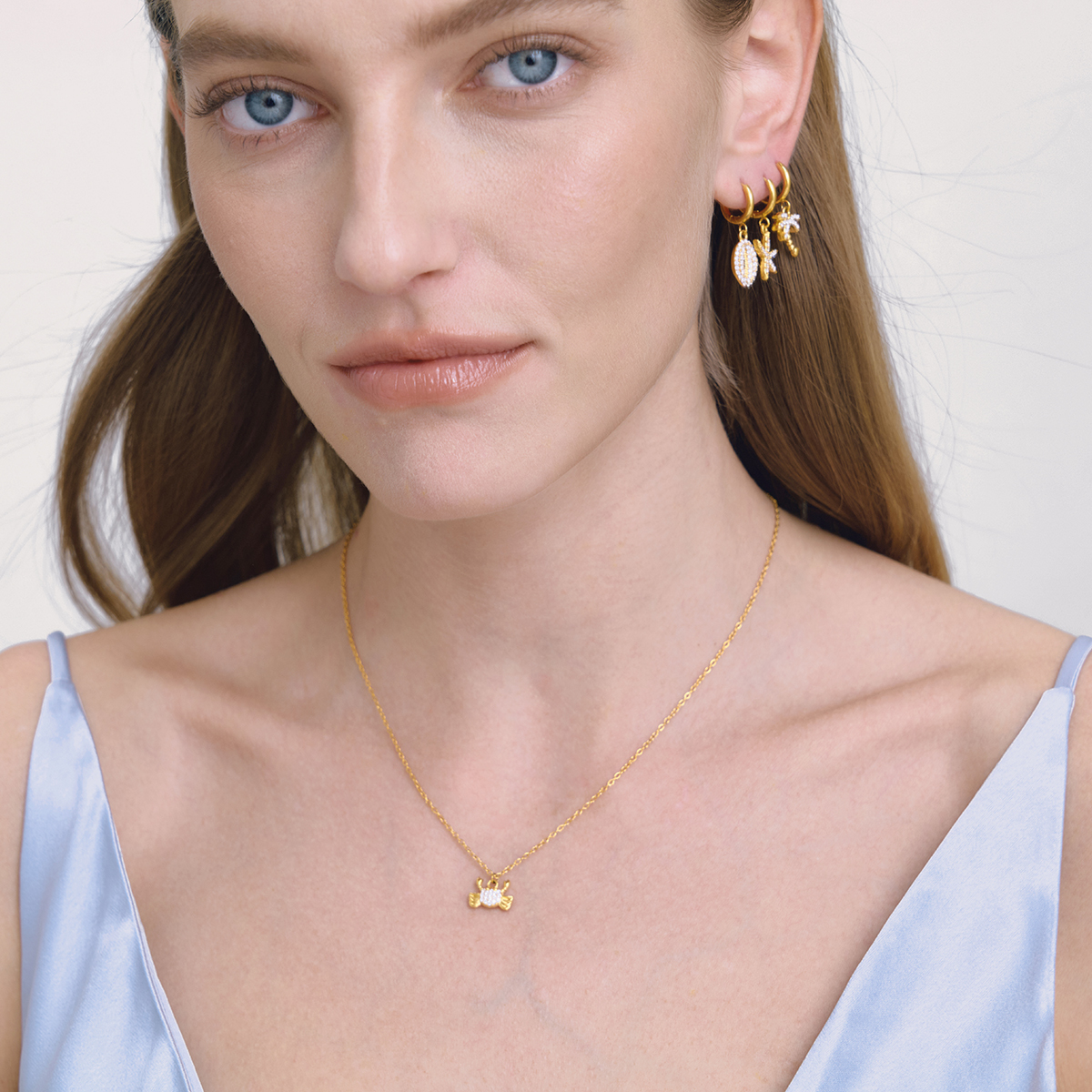 Céleste Necklace Esméraline 18K Gold - 9