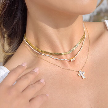 Céleste Necklace Guillemine 18K Gold