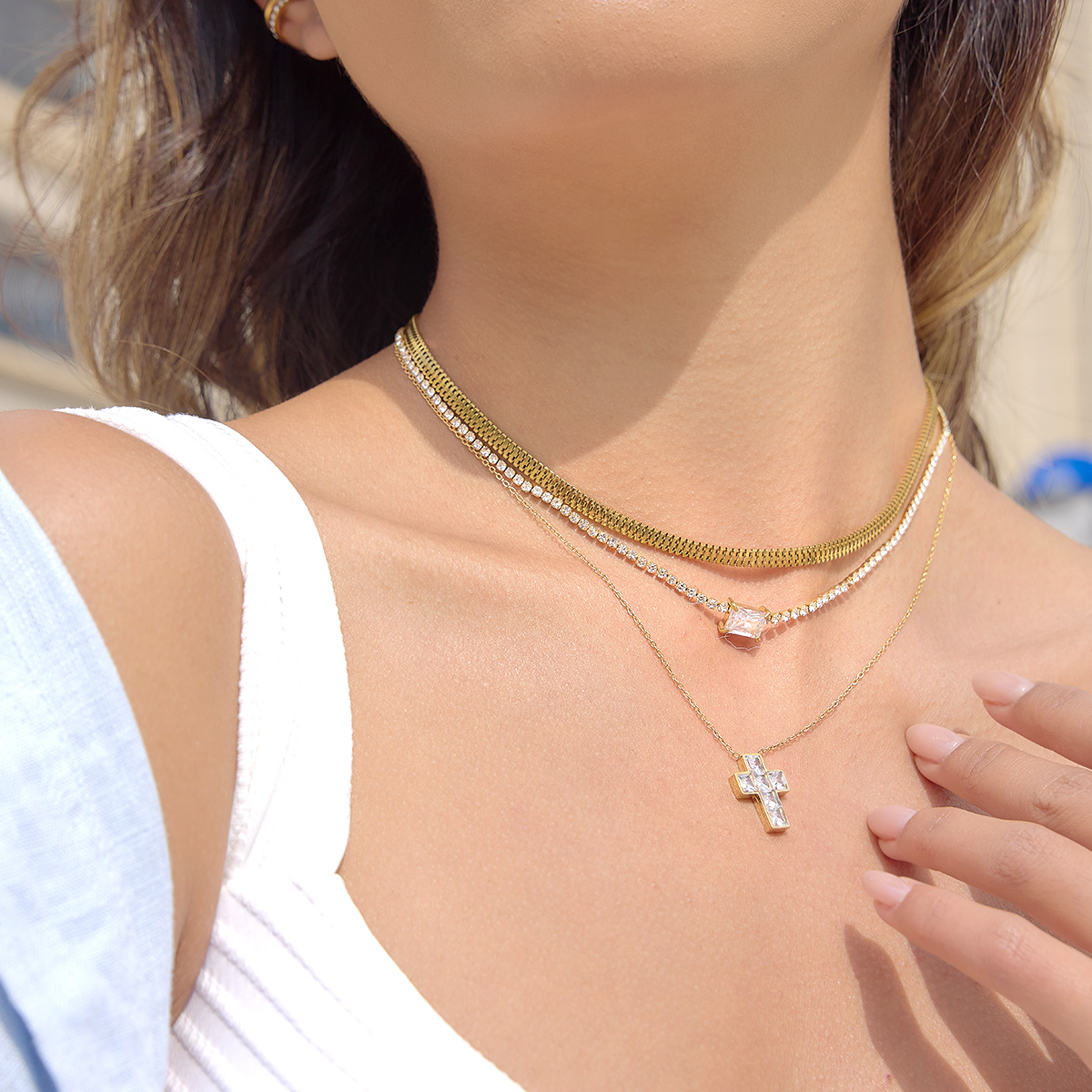 Céleste Necklace Guillemine 18K Gold - 3